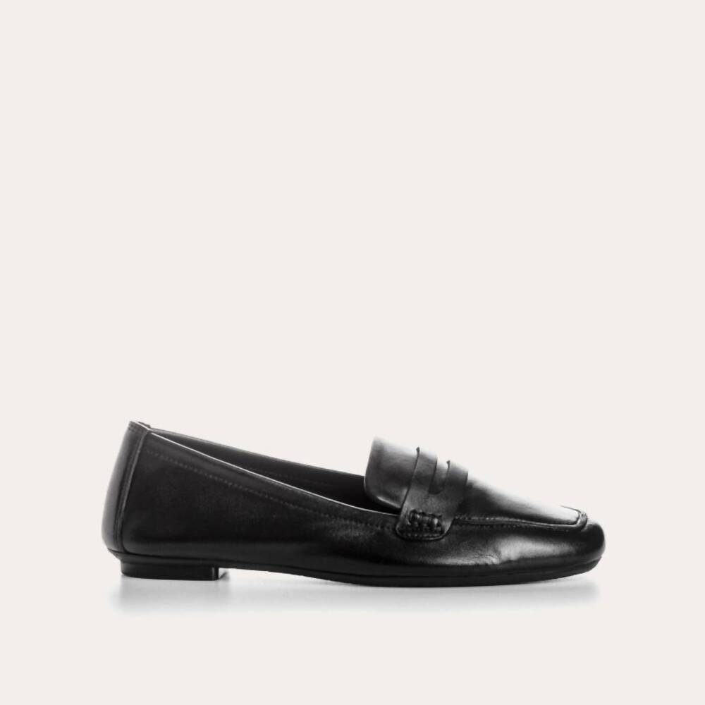 NEW REQINS women's hema cuir loafer in noir